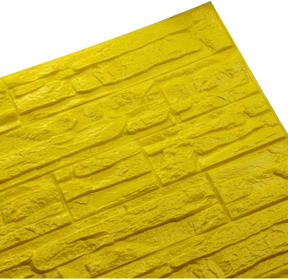 Ray-Velocity 3D Brick Wallpaper Faux Stone Self Adhesive 3D Wall Panels