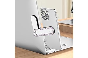 Magnet Phone Holder for Laptop,BlingBling Phone Monitor Side Mount