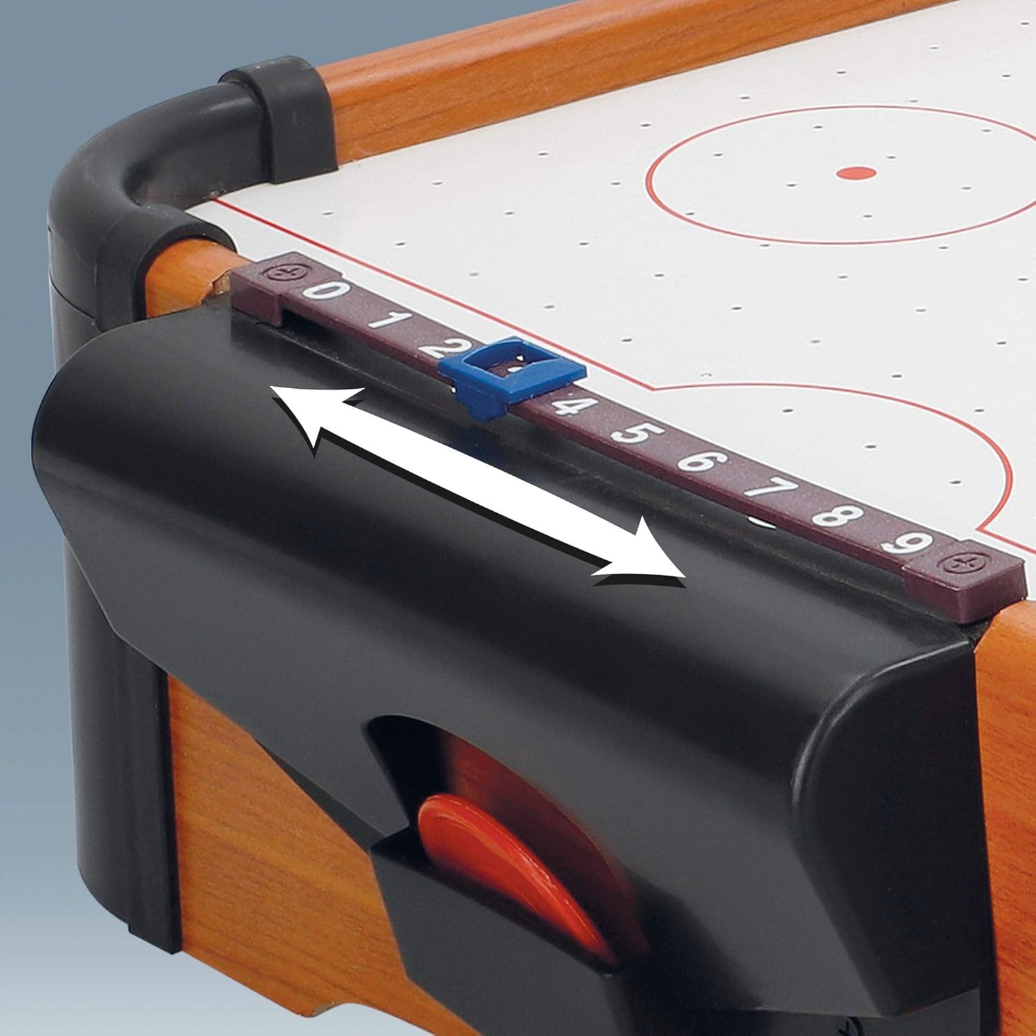 Hockey da Tavolo ad Aria in Legno Grande Bambini Adulti Gioco Hockey Flipper ad Aria con 2 Manopole 2 Dischi Inclusi Completo di Segnapunti Integrato Biliardo Hockey Biliardino Hockey Aria Arcade