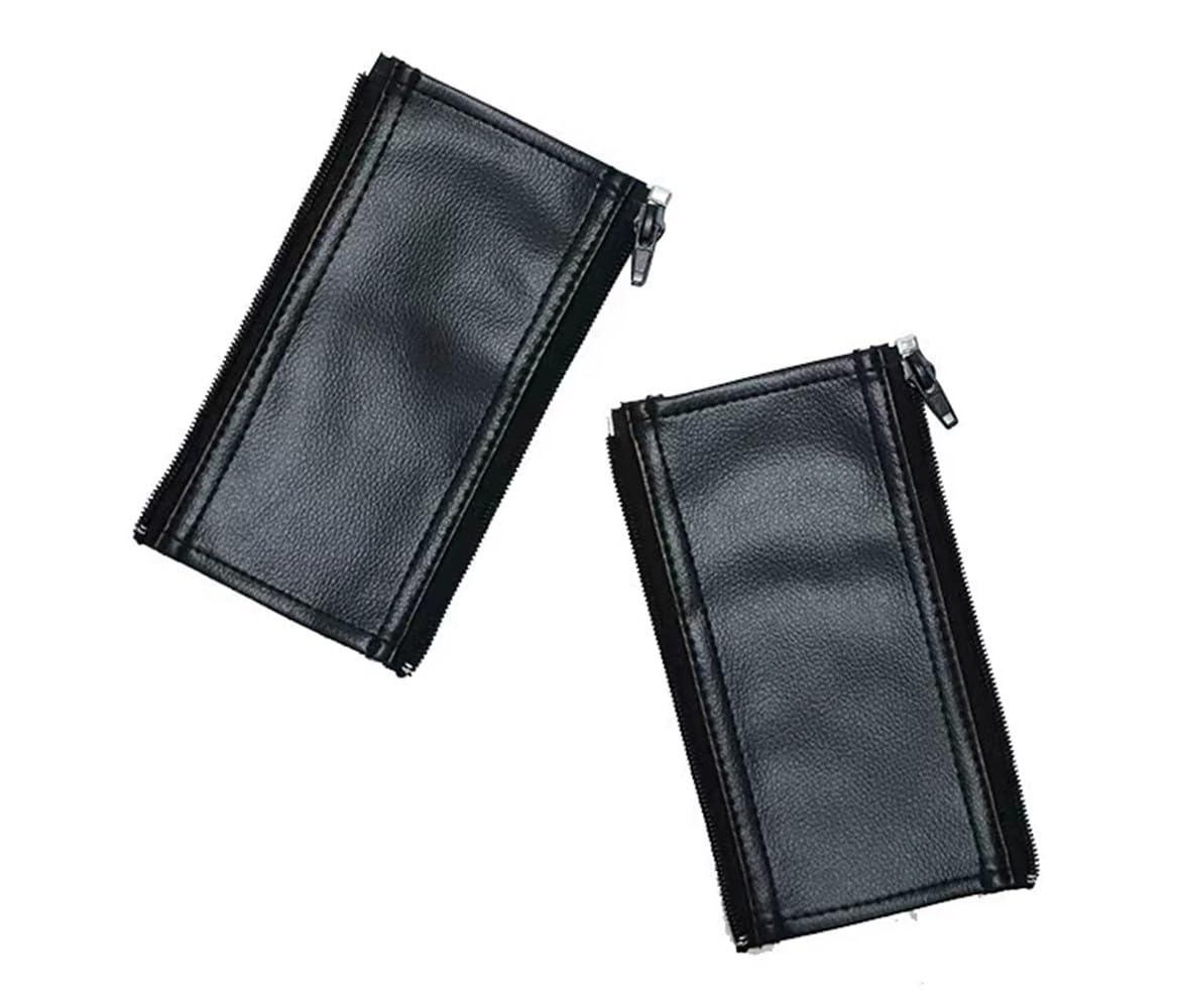 2PCS Removable Zipper PU Leather Baby Stroller Bumper Handlebar Handle Cover Sleeve for Bugaboo Bee Bee3 Bee5 (black)