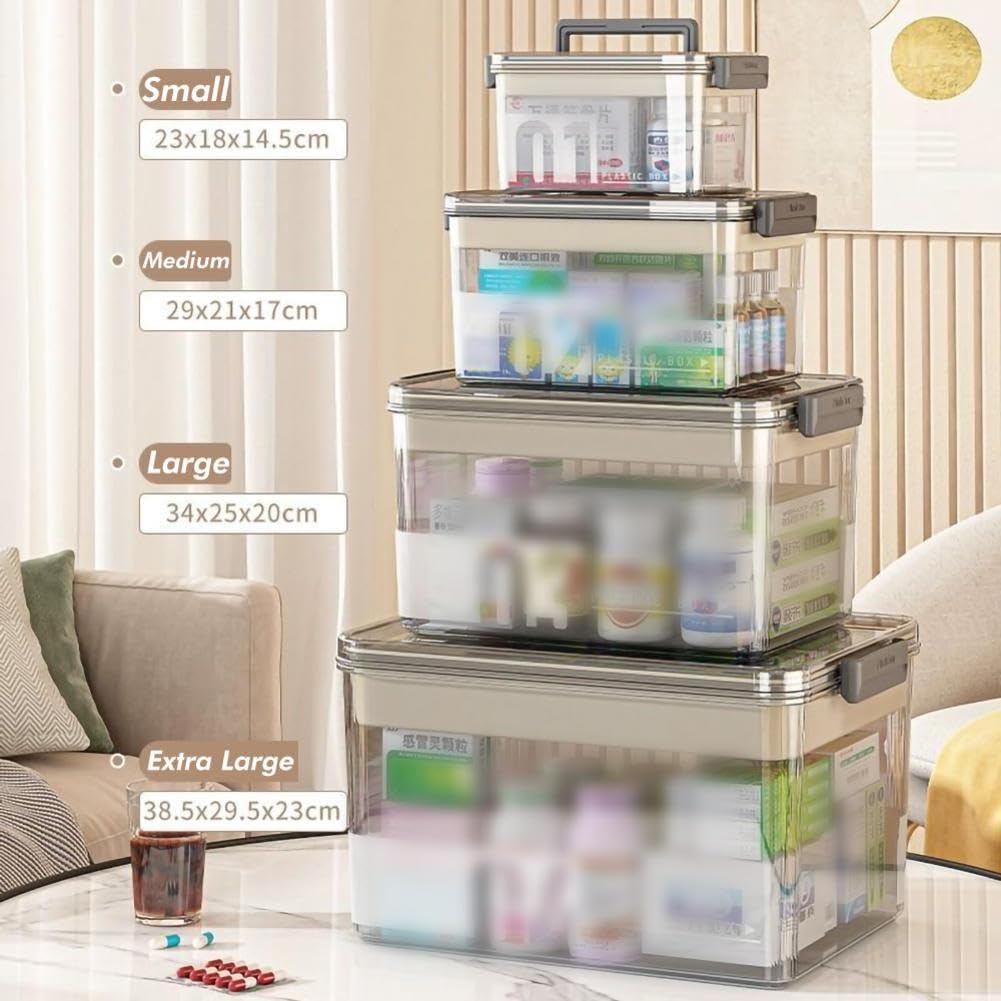 Amazon.com: MYBAQ Pill Bottle Organizer, Transparent Multi