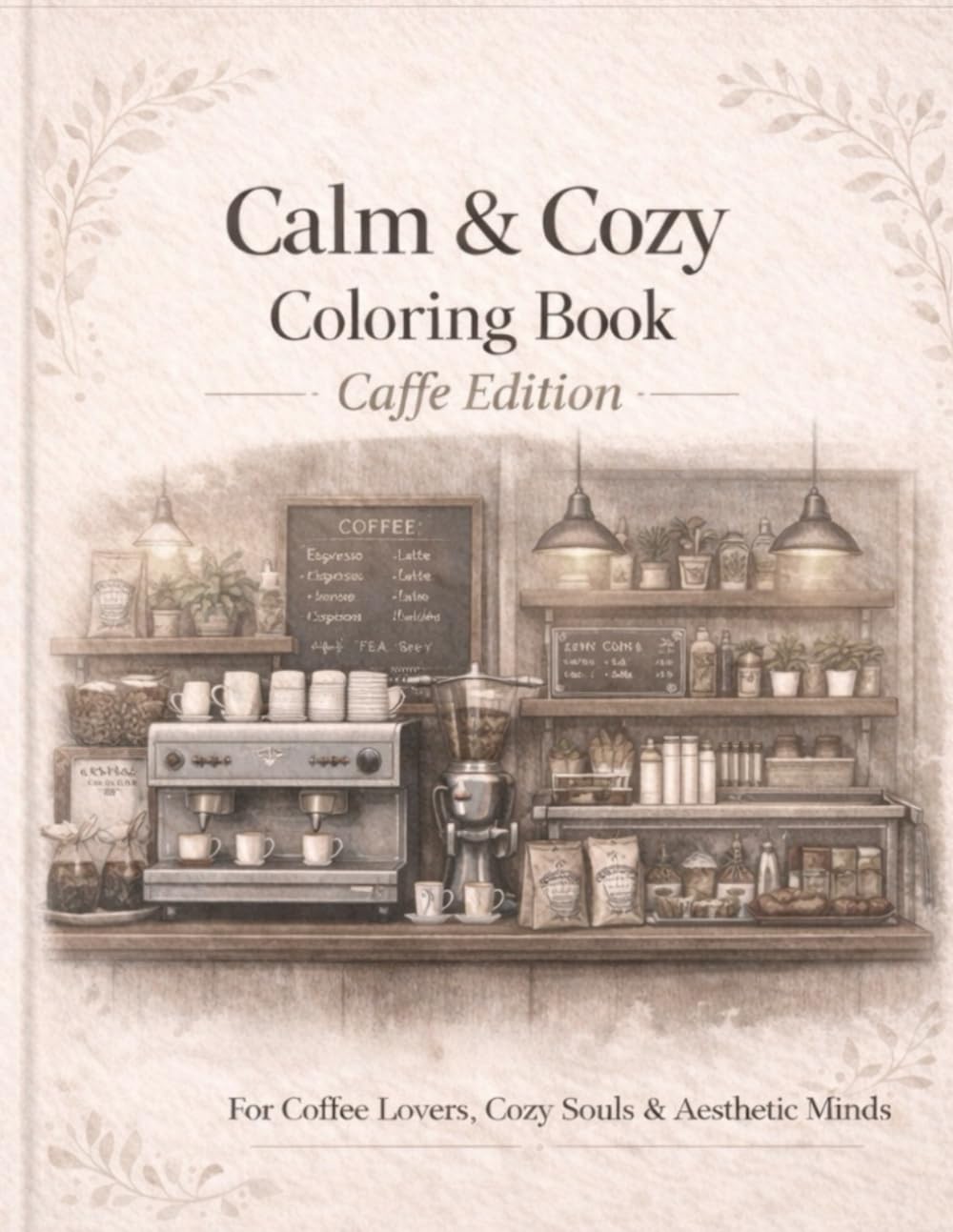 Calm & Cozy Coloring Book – Caffe Edition: A Cozy Coffee Lover’s Coloring Book for Relaxation and Stress Relief (Color & Calm)