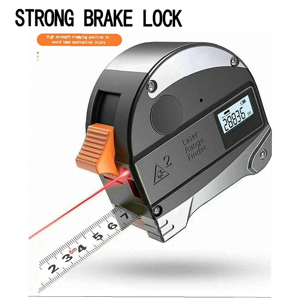 Misuratore di distanza digitale 40 m metro a nastro 5 m misurazione della distanza Range Finder con display LCD 2 in 1 portatile