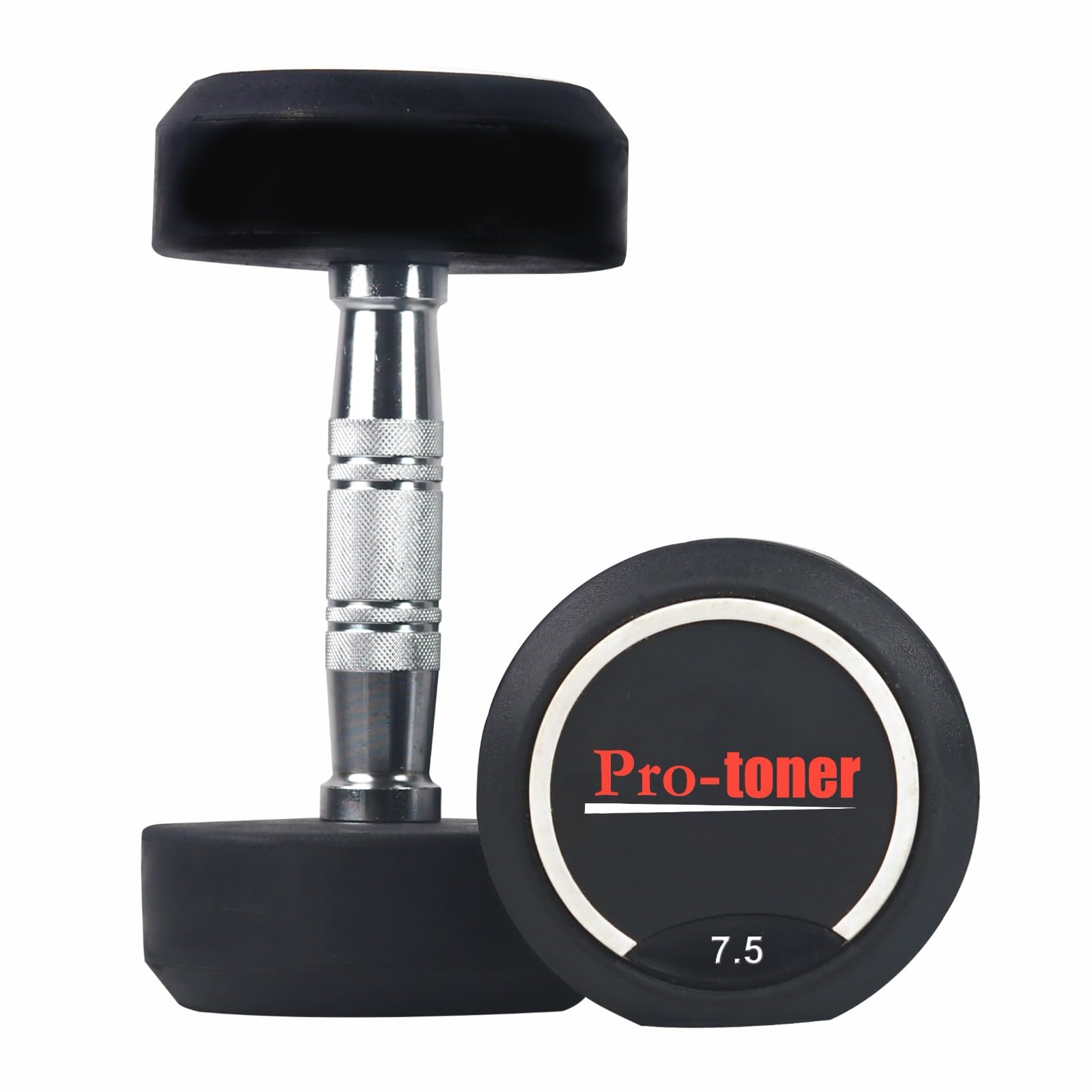 Protoner Premium Rubber Coated Steel Dumbbells for Home Gym, Weightlifting, Bodybuilding, Crossfit, Yoga, Pilates, Pair (15 kg (7.5kg+7.5kg)) (B0D5DBB4LR) Amazon Price History, Amazon Price Tracker