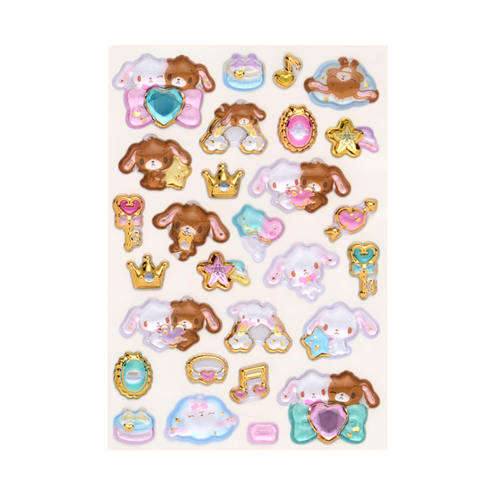 Amazon | サンリオ(SANRIO) 金箔ぷっくりシール シュガーバニーズ 対象
