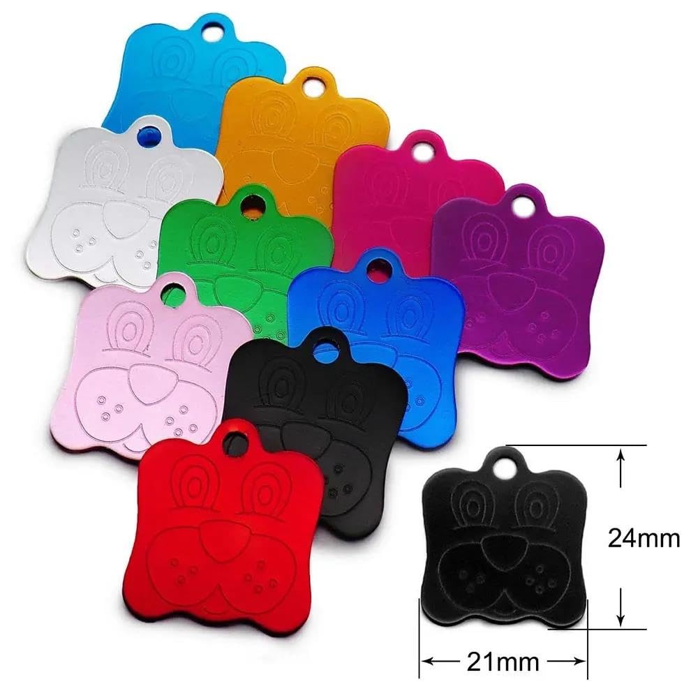 100 Pezzi Etichette Identificative Vuote Per Animali Domestici Etichette Fai Da Te Incise Per Cani E Gatti Etichette Personalizzate Per Animali Domestici Targhetta Identificativa In Alluminio P
