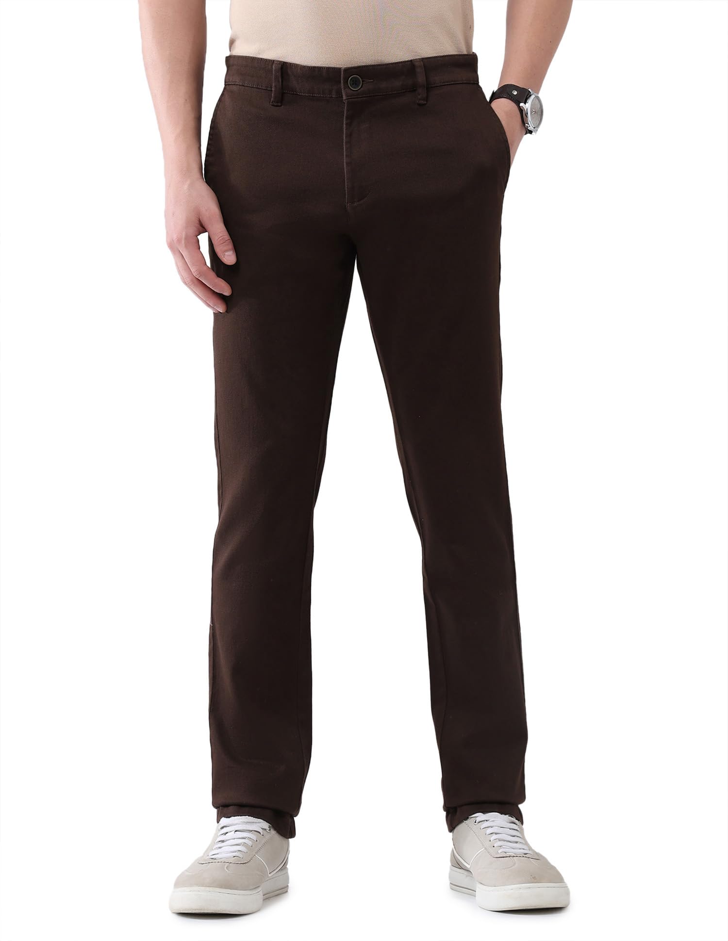 AD by Arvind Modern Slim Fit Chinos-picture-12