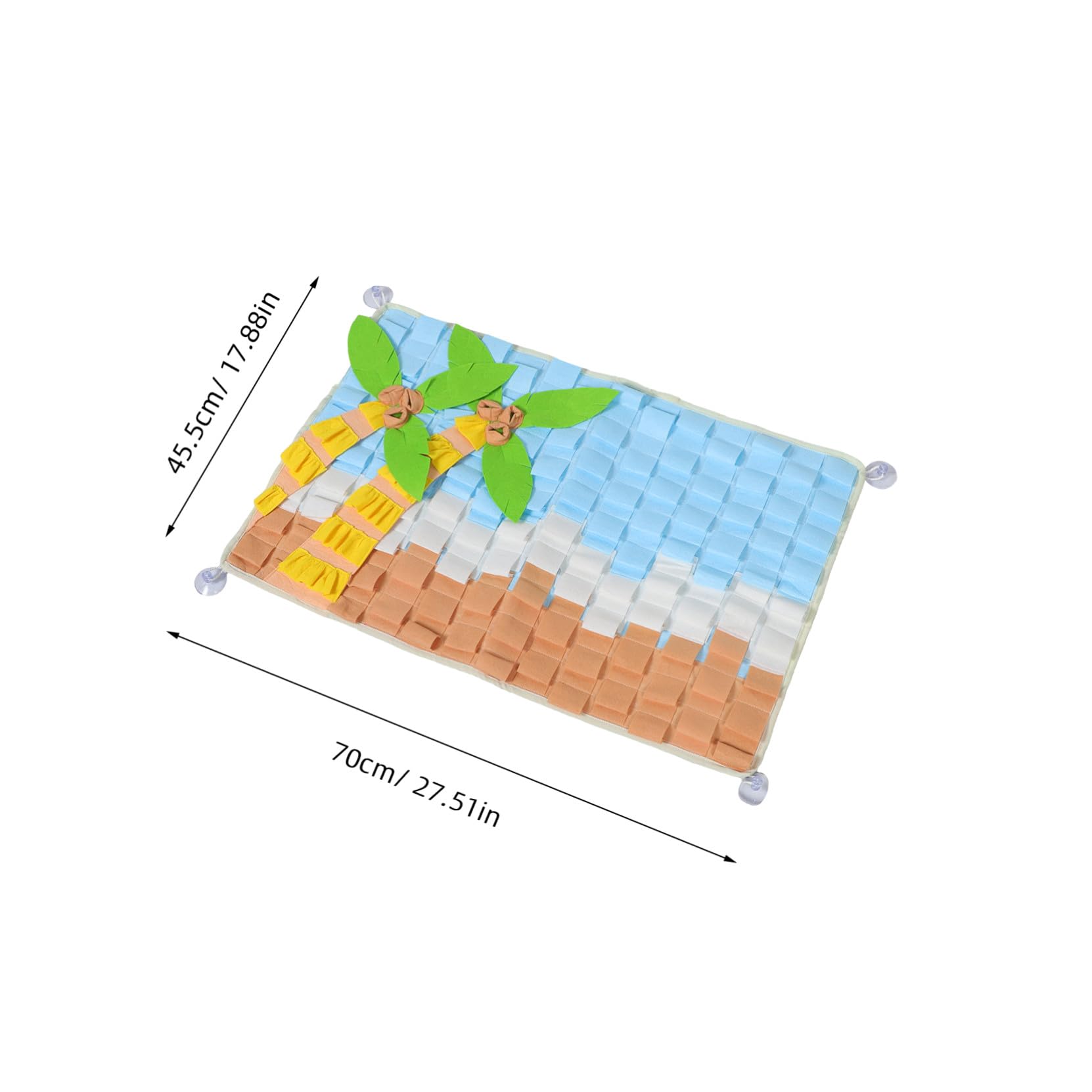 WOONEKY Tapis de Fouille pour Chien Tapis Alimentation Interactive Jeu de Nourriture pour Chiens Olfactif