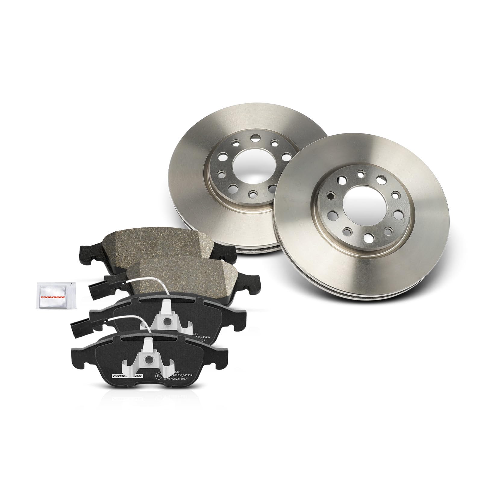 Frankberg 1 set freni incl. 2 dischi freno + 4 pastiglie freno anteriori | Compatibile con: Giulietta 940