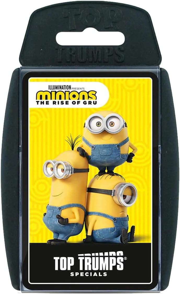 Top Trumps Minions The Rise of Gru Specials Card Game, Play with Otto, Phil, Stuart, Young Gru and The Vicious 6, Educational Card Game for 2 Plus Players Makes a Great Gift for Ages 6 Plus