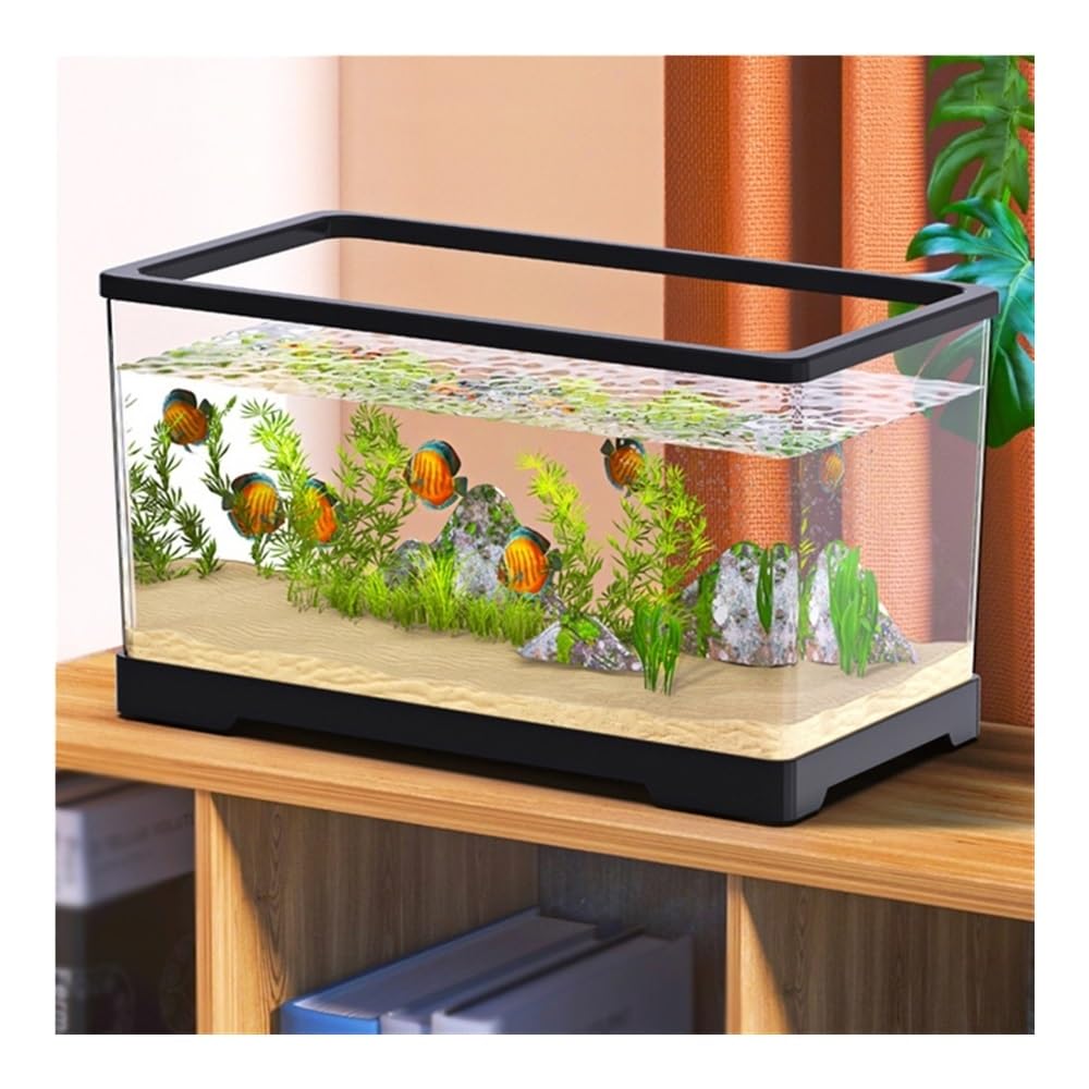 Acquario Acquario in acrilico trasparente anticaduta di piccole e medie dimensioni, ecologico, da tavolo for la casa(S)