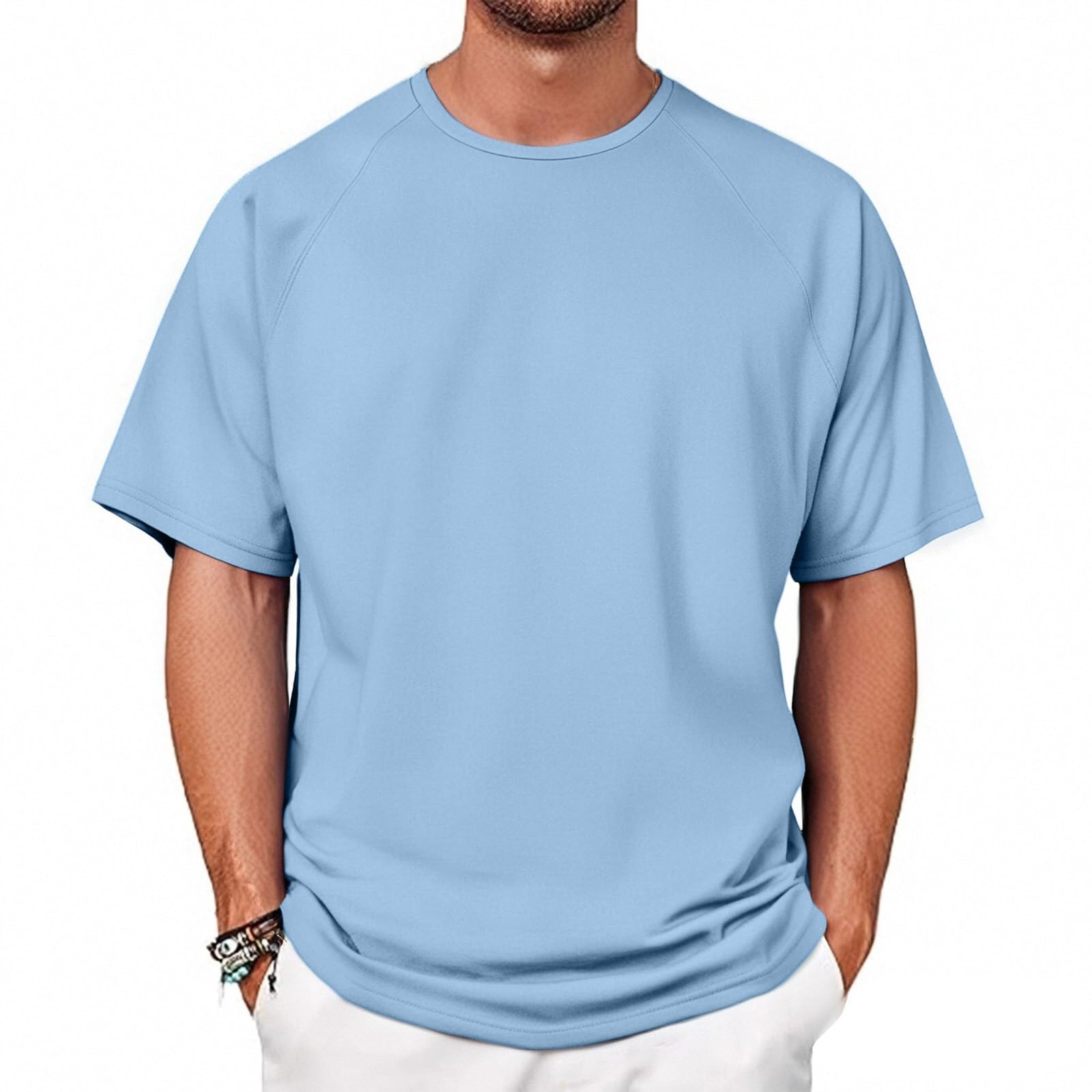 T Shirts for Man Quick Dry Short Sleeve Basic Tee Lightweight Moisture Wicking Summer Workout Gym Athletic Shirts