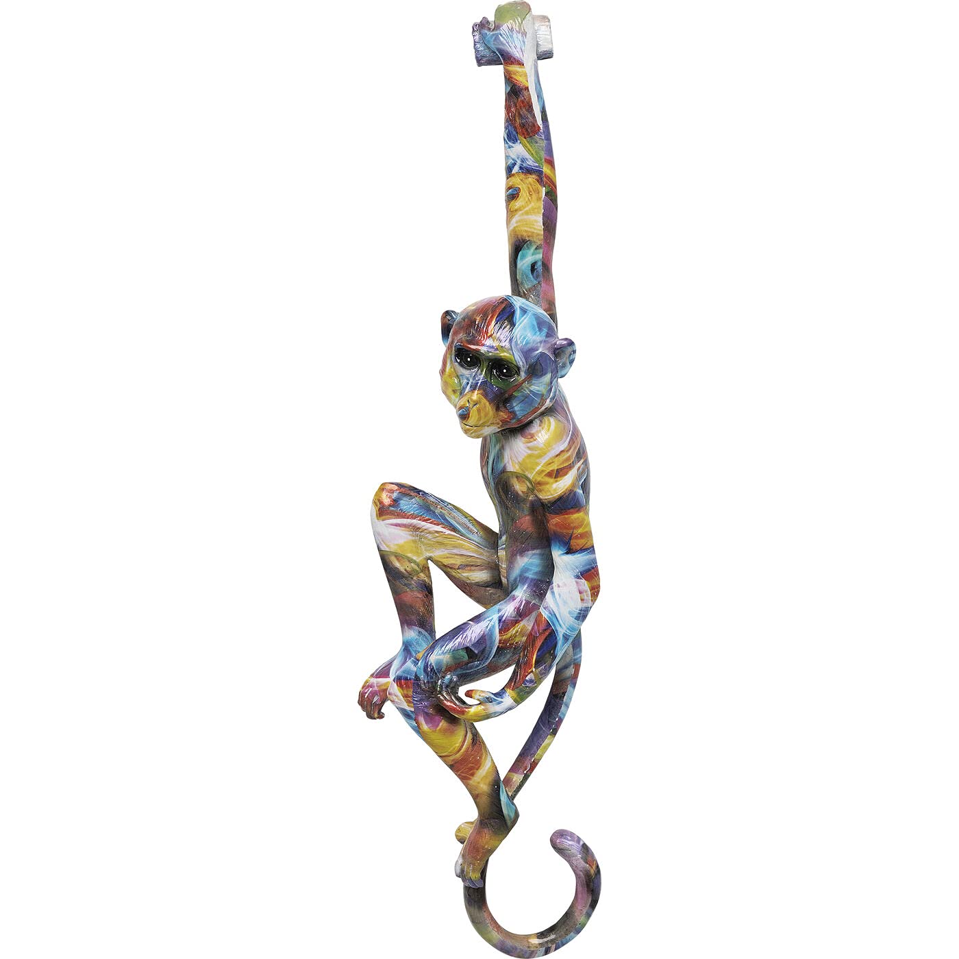 Kare Design decorazione da parete Ape, multicolore, scimmia, decorazione casa pop art, giungla, natura, 67x17cm (A/L)