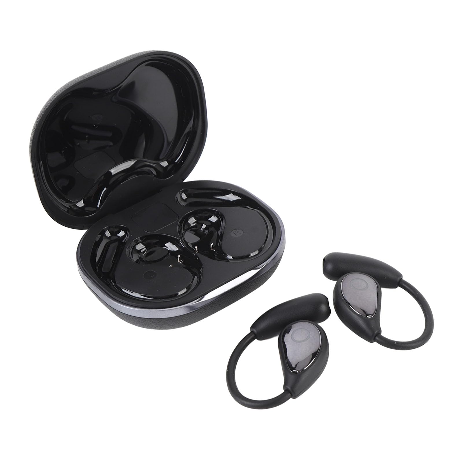 Fabater Auricolari di Traduzione Bluetooth con Cancellazione Attiva del Rumore Comunicazione Senza Interruzioni in 144 Lingue per Viaggiatori con Touch Control 2 unità (BLACK)