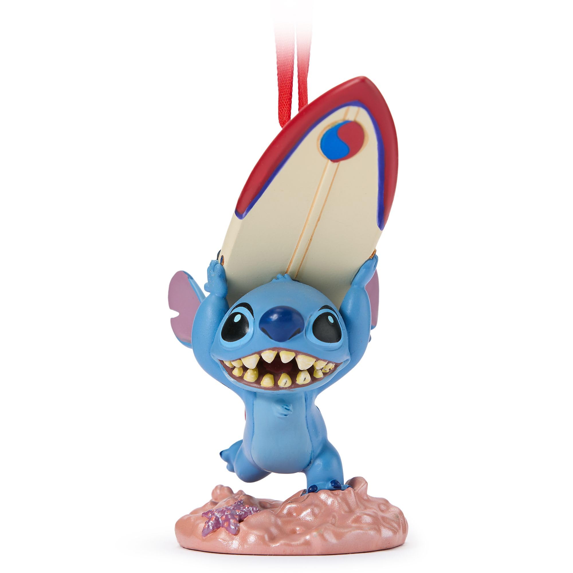 Disney Store Official Stitch with Surfboard Sketchbook Ornament, Lilo & Stitch