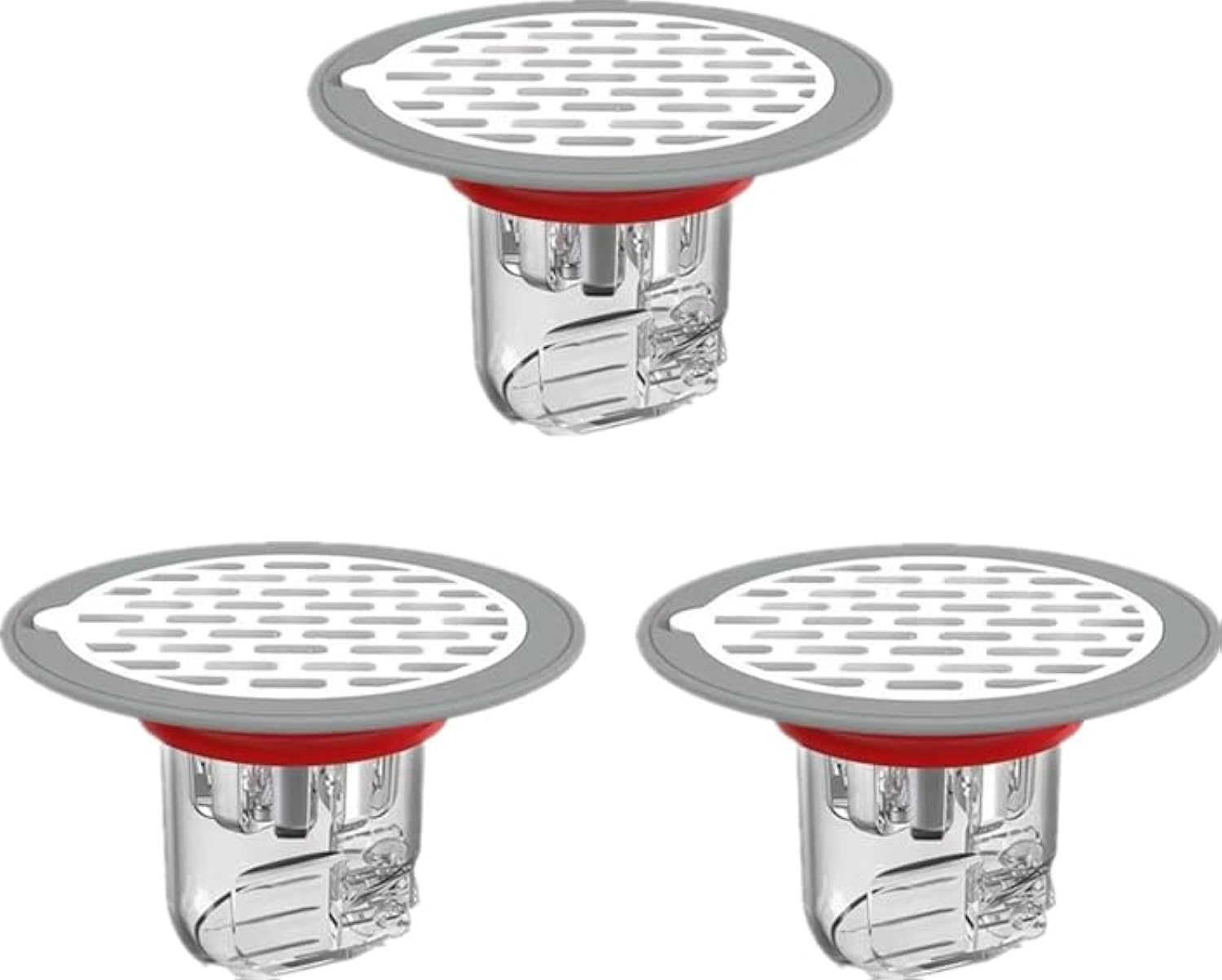 3 PCS Shower Floor Drain Backflow Preventer, Sewer Core Anti-Odor Plug, Drain Backflow Preventer Shower Drain Cover Stopper, Suitable for Kitchen Bathroom Laundry (1.26-2.95 in)