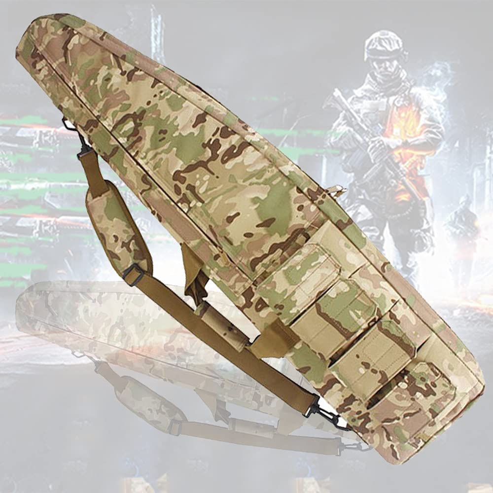 Fundas para Escopetas de Caza, Bolsa de Almacenamiento de Caja de Rifle, Fusil Airsoft Funda, Correa Extraíble para Caza Pesca Mochila Impermeable