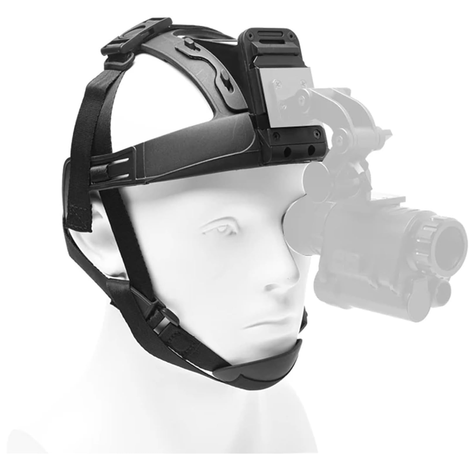 Elmetto tattico Morbido, Cinghia per la Testa per la Visione Notturna, Fascia Regolabile per Il Montaggio di NVG, Imbracatura per la Testa Compatibile con NVG10/NVG30/G1/PVS 14
