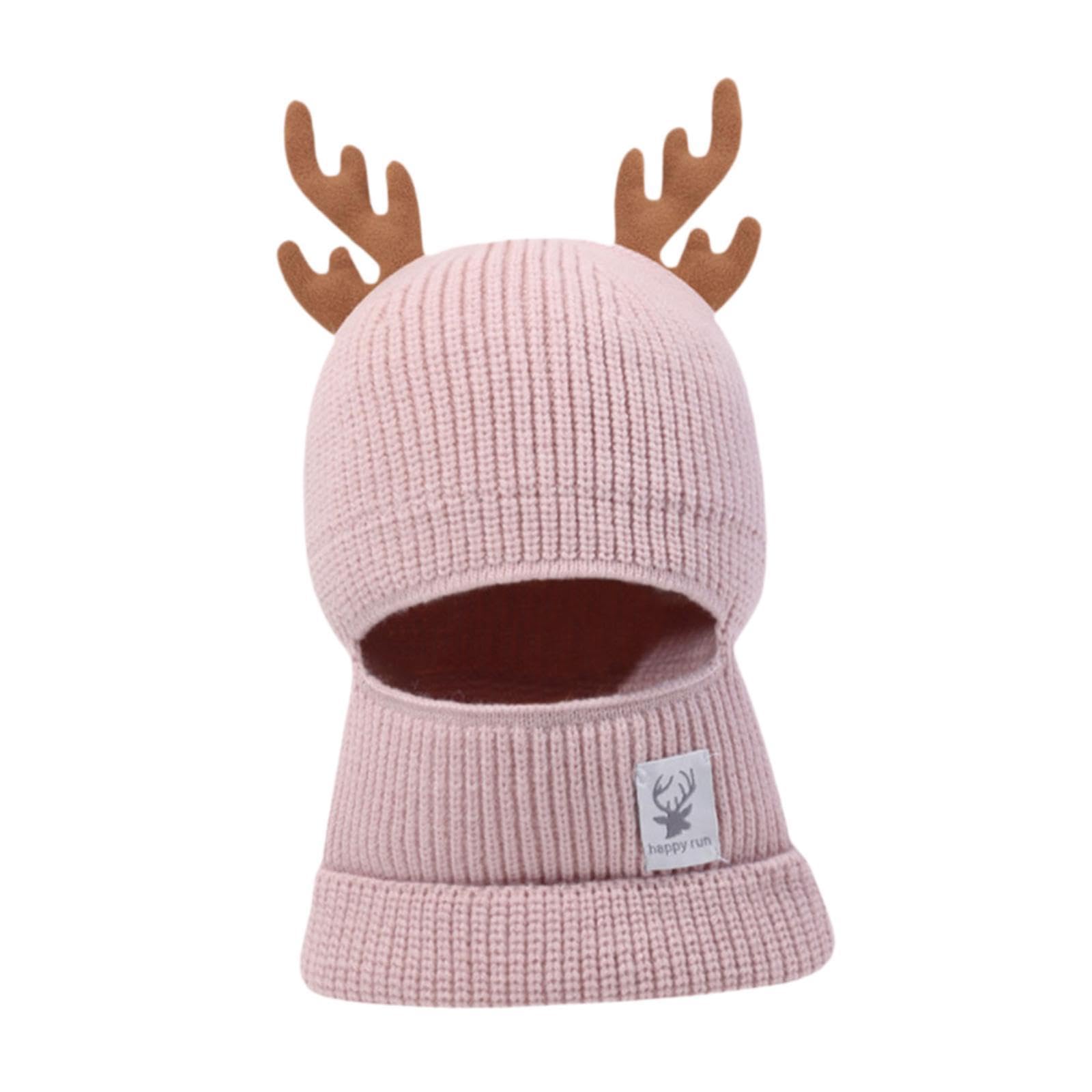 Winter Hat Headwear Neck Scarf Funny Knitted Hat for Women Men Birthday Gift Pink-image-33