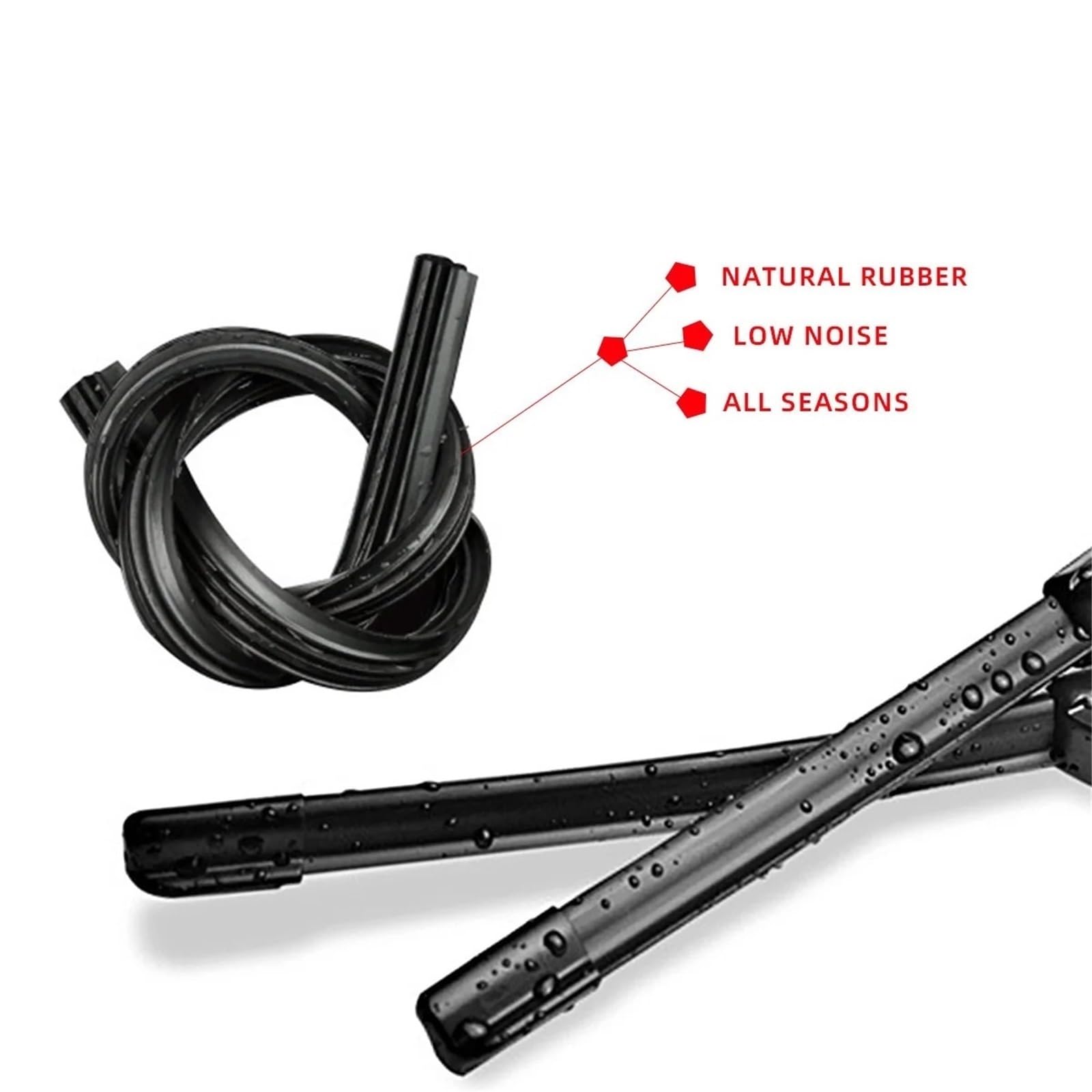Conjunto Limpiaparabrisas Juego De 3 Escobillas Limpiaparabrisas Delanteras Y Traseras Para Citroen C2 2003-2009 Parabrisas Ventana Escobillas(6 PCS)