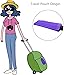 Heat Resistant Silicone Mat Bag Storage Bag Travel Case for Straighteners Curling Iron (Purple)