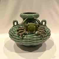 【現状品】蟹装飾 陶器花瓶 壺 2025年最新】蟹壺の人気アイテム - メルカリ