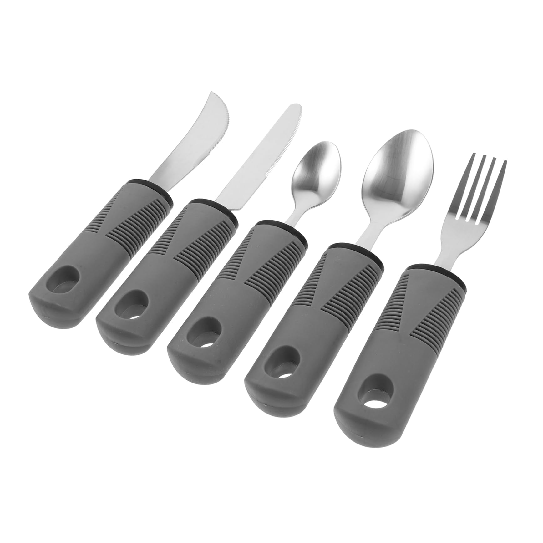Set di Posate Anti-tremore per Anziani in Acciaio Inox