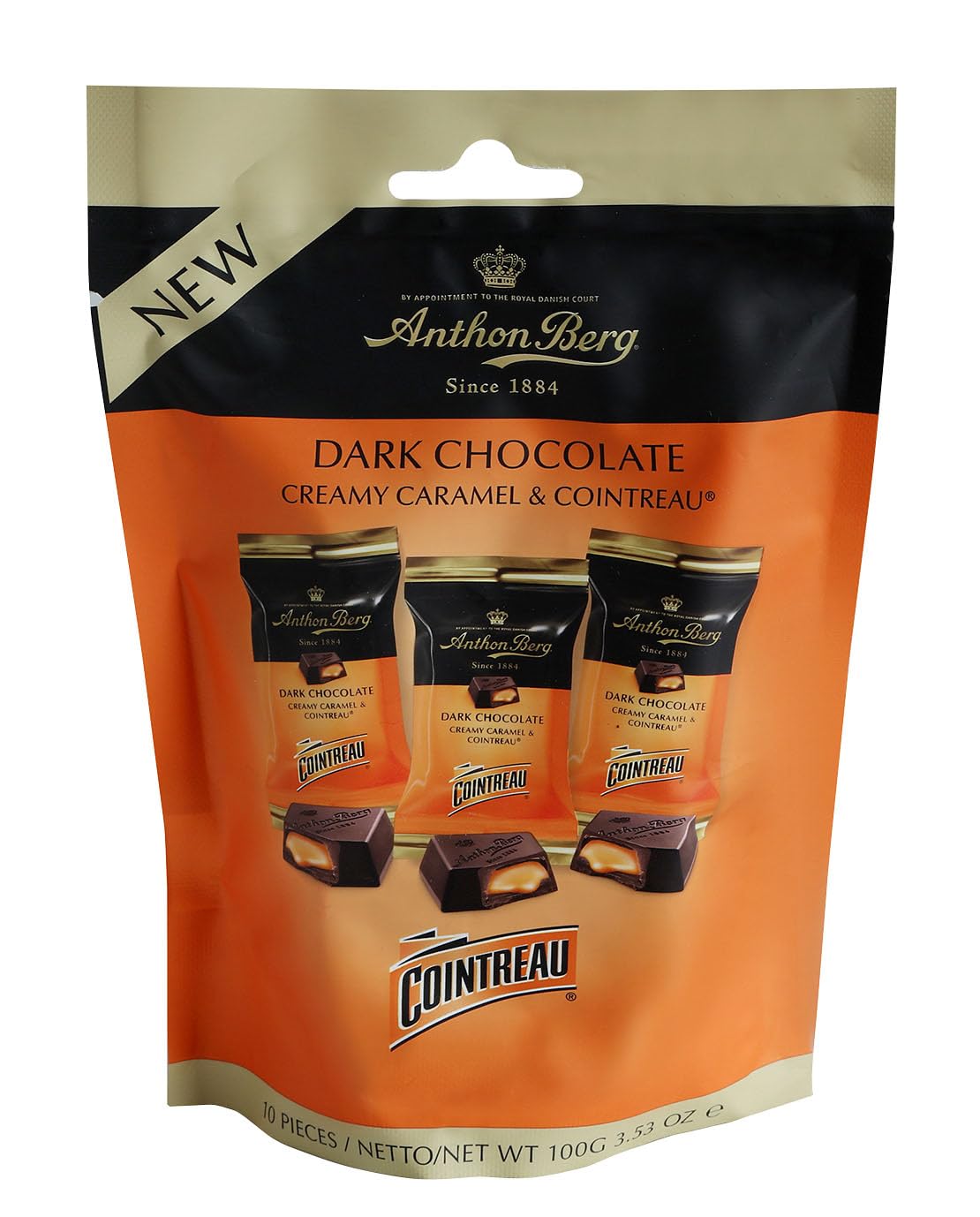 Anthon Berg - Dark chocolate filled with creamy caramel - Cointreau - 100g