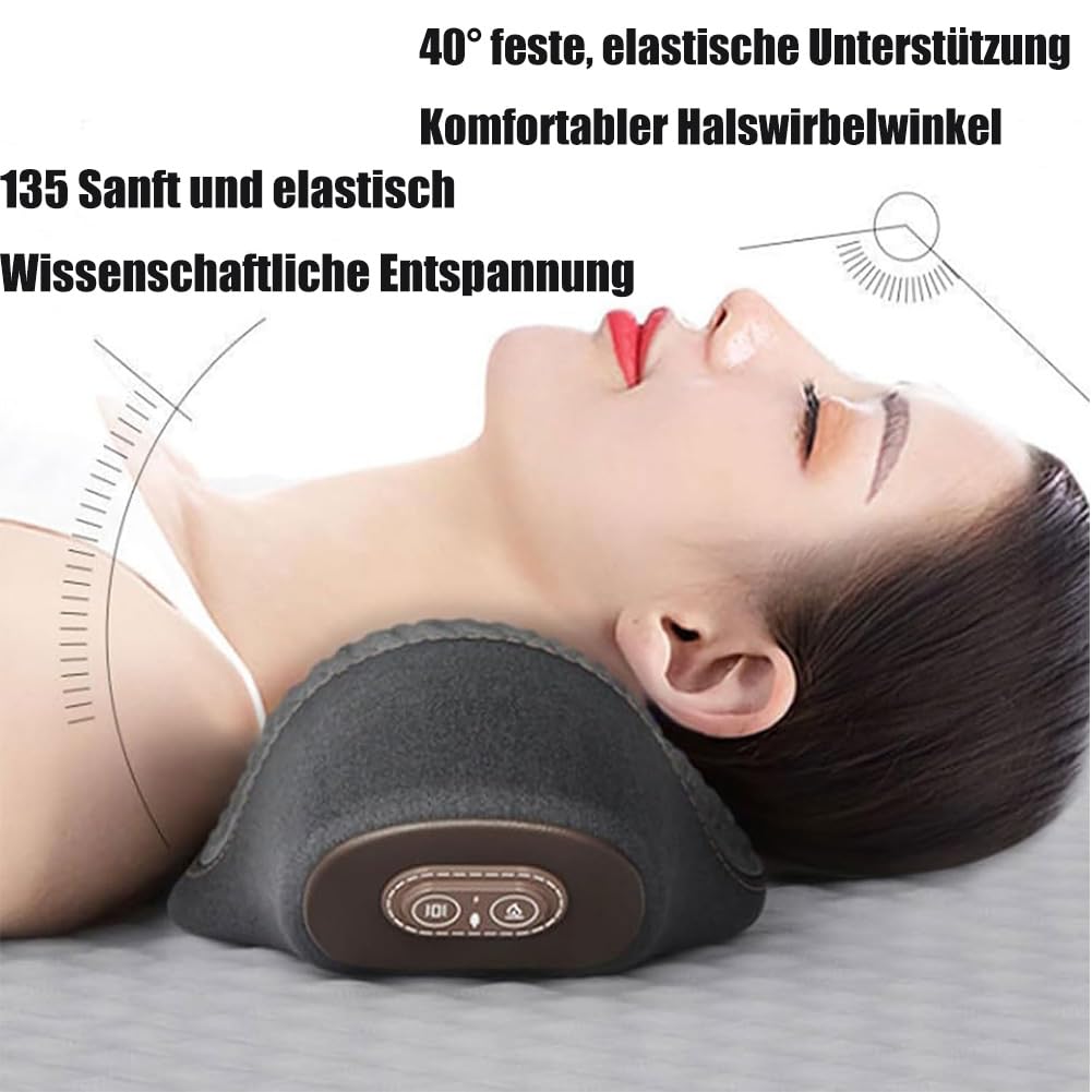 3-Zonen- Tiefenmassagegerät,3 zonen tiefenmassagegerät,Triple Fusion Back Massager with Traction Lifting,Vibration Massage and Hot Compress for Waist(Akku-A)