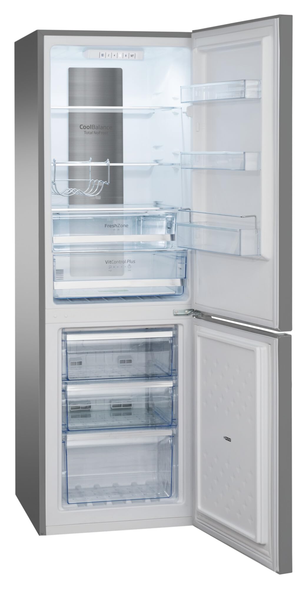 Combinazione frigo-congelatore Amica KGCN 387 140 E, larghezza 54 cm, 231 L, NoFrost