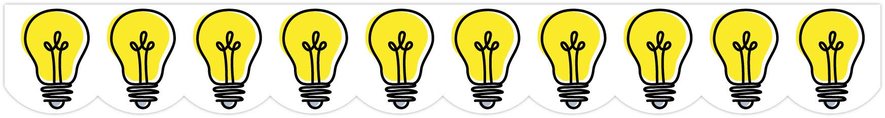 Creative Teaching Press Doodle Lightbulbs (Core Decor, EZ Border) Classroom Decor Wall Border