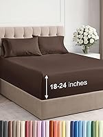 Vista 137 de Extra Deep Pocket Split King Sheets - 5 Piece Breathable & Cooling Bed Sheets - Hotel Luxury Bed Sheet Set - Soft, Wrinkle Free & Comfy - Easily