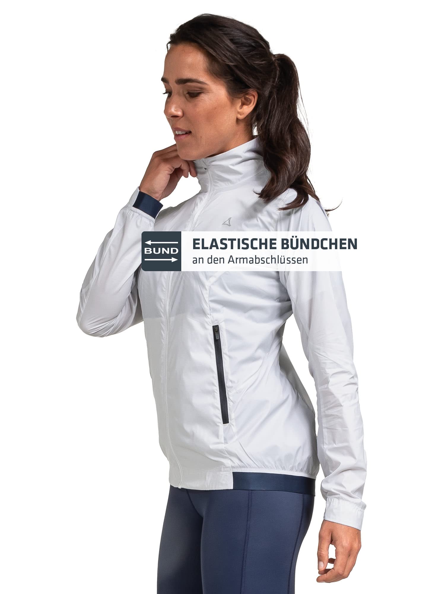 Schöffel Damen Jacket Bygstad L, winddichte Wanderjacke, Windbreaker mit kühlenden Graphene Fasern