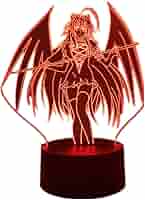 Anime High School DxD Rias Gremory 3D LED Optical Illusion