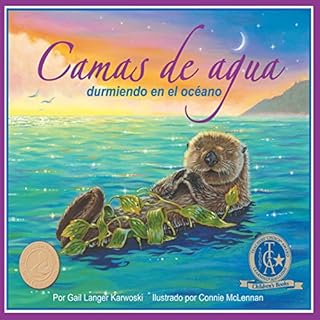 Diseño de la portada del título Camas de agua: durmiendo en el oc&eacute;ano