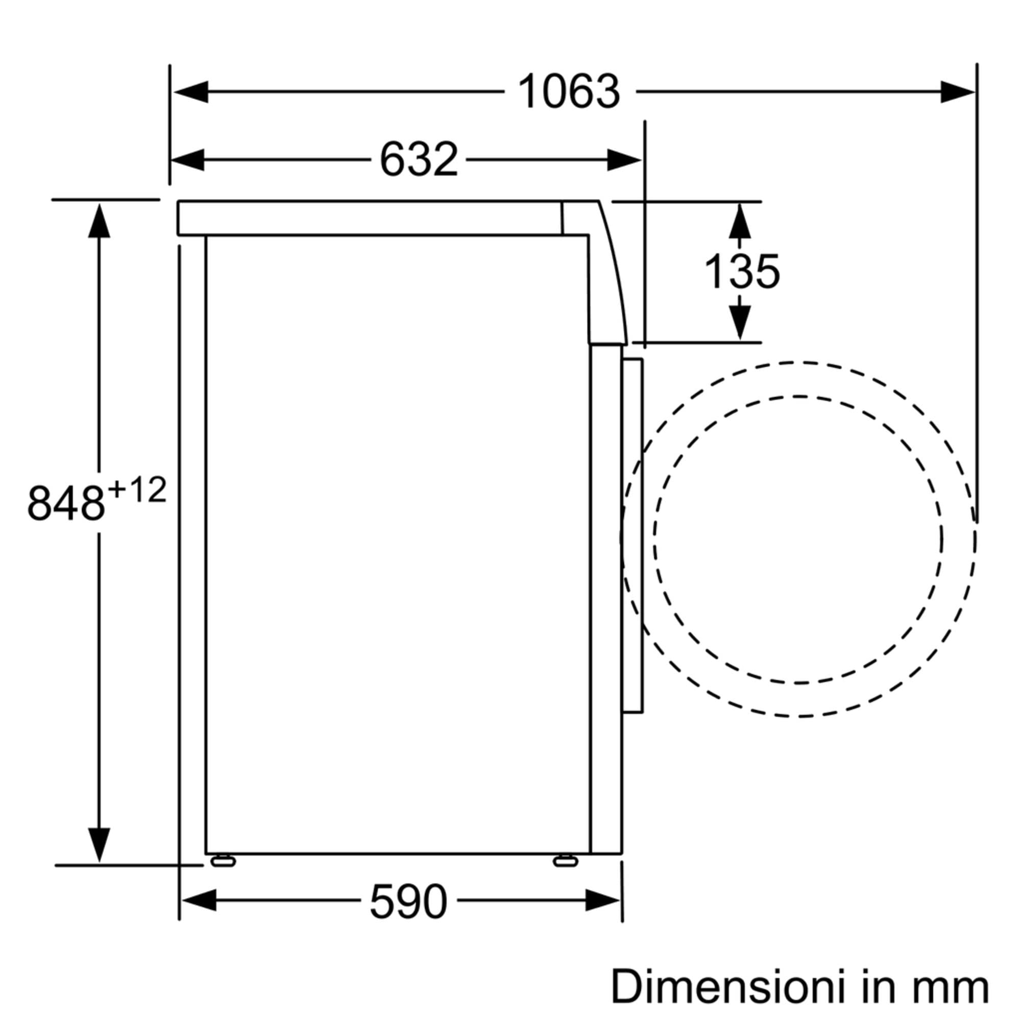 Bosch Elettrodomestici Serie 4, Lavatrice a carica frontale, 8 kg WAN28208IT