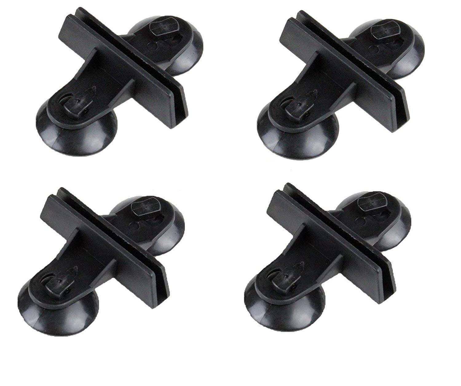 Taiyo Pluss Discovery® Aquarium Glass Divider, Aquarium Glass Divider for Fish Tank Partition, Fit for All Aquarium Include Suction Cups for Fixing The Glass (Color: Black) (Pack of 4)