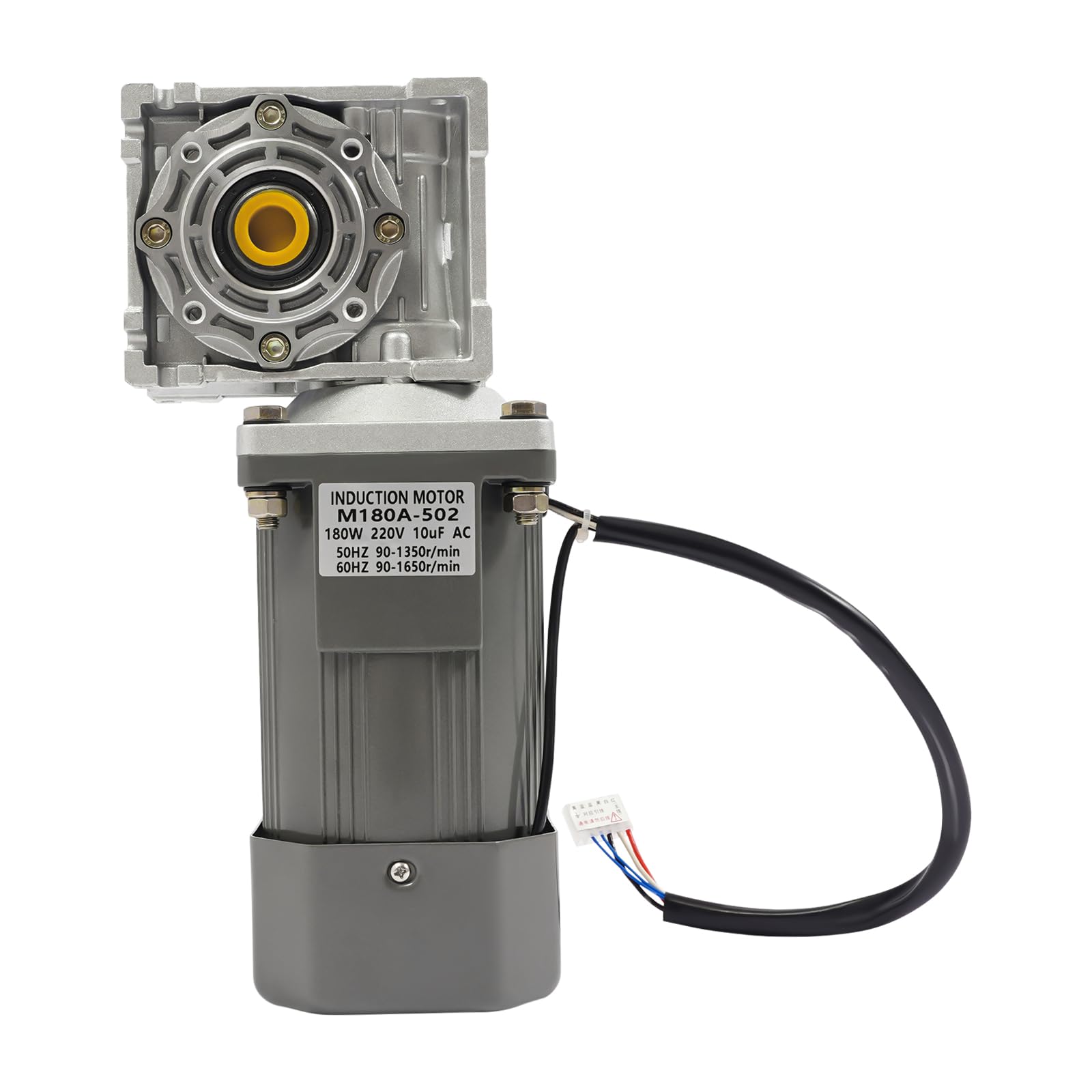 Schneckengetriebemotor mit Drehzahlregler 180W 35NM Drehmoment 0-27RPM für CNC-Anlagen