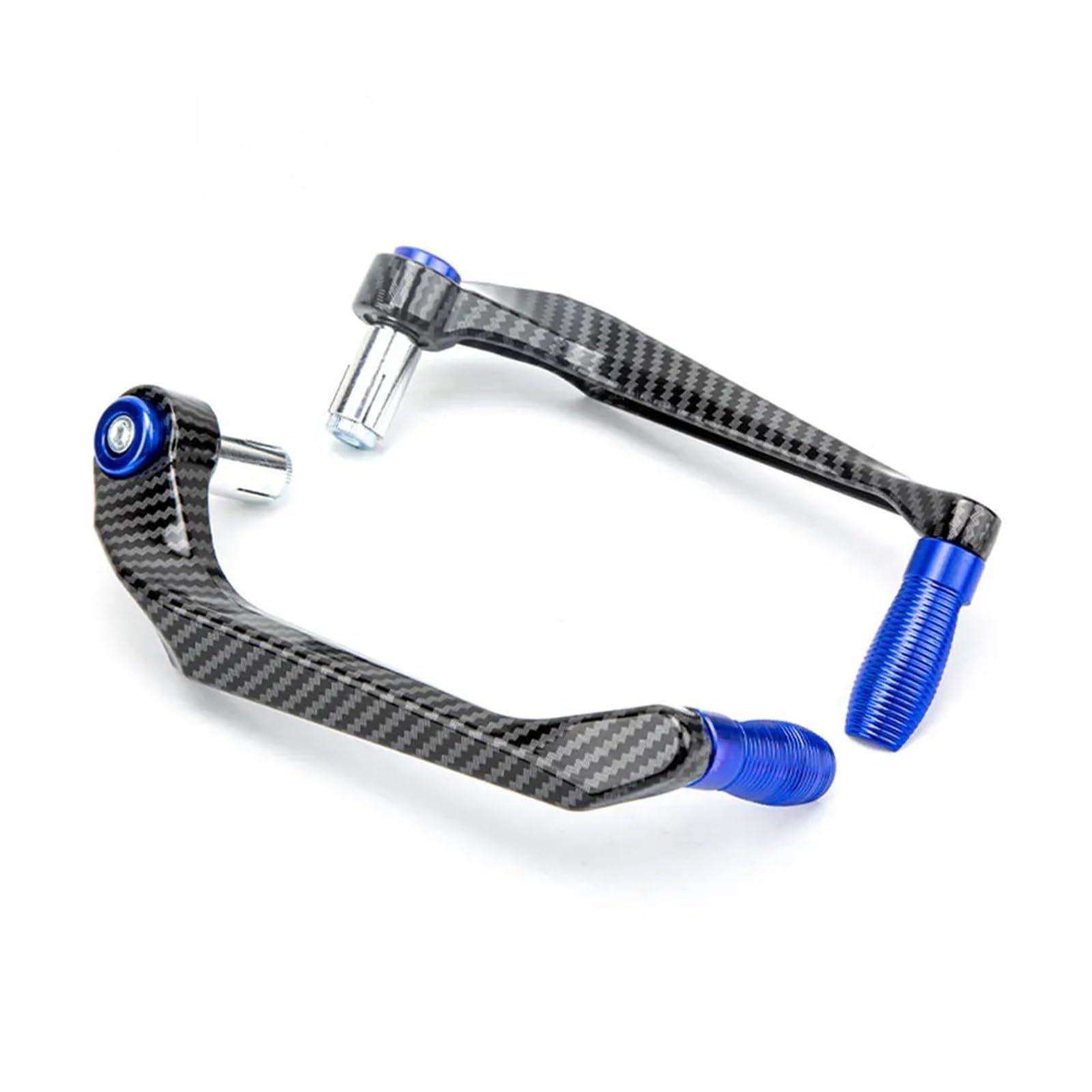 AGSBCRTI Motorcycle Brake Protector Motorcycle Die-Casting Aluminum Alloy Handlebar Brake Clutch Lever Hand Guard Protector Moto Handguard Motorcycle Handlebar Protector(Blue-MTHS01)
