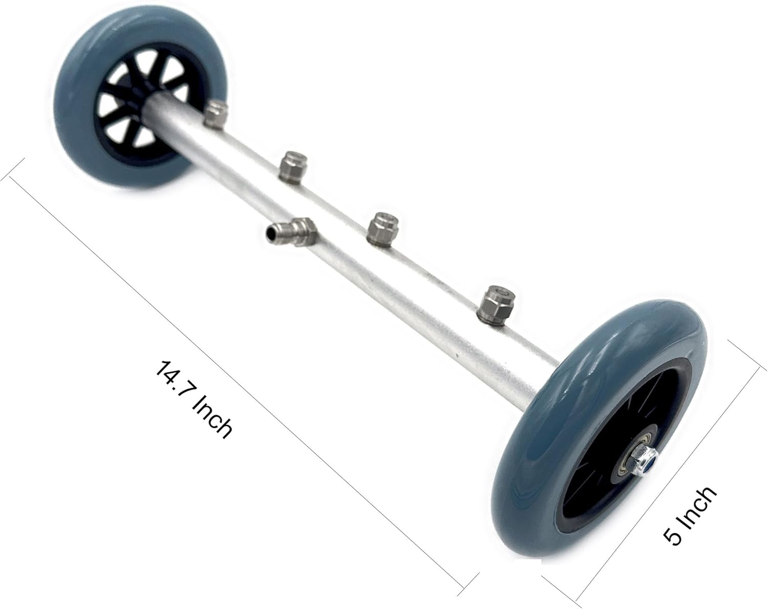 16" Pressure Washer Undercarriage Cleaner,Undercarriage pressure washer attachment,pressure washer attachment,water broom,undercarriage pressure washer with 2 Pieces Extension Wand, 4000 PSI