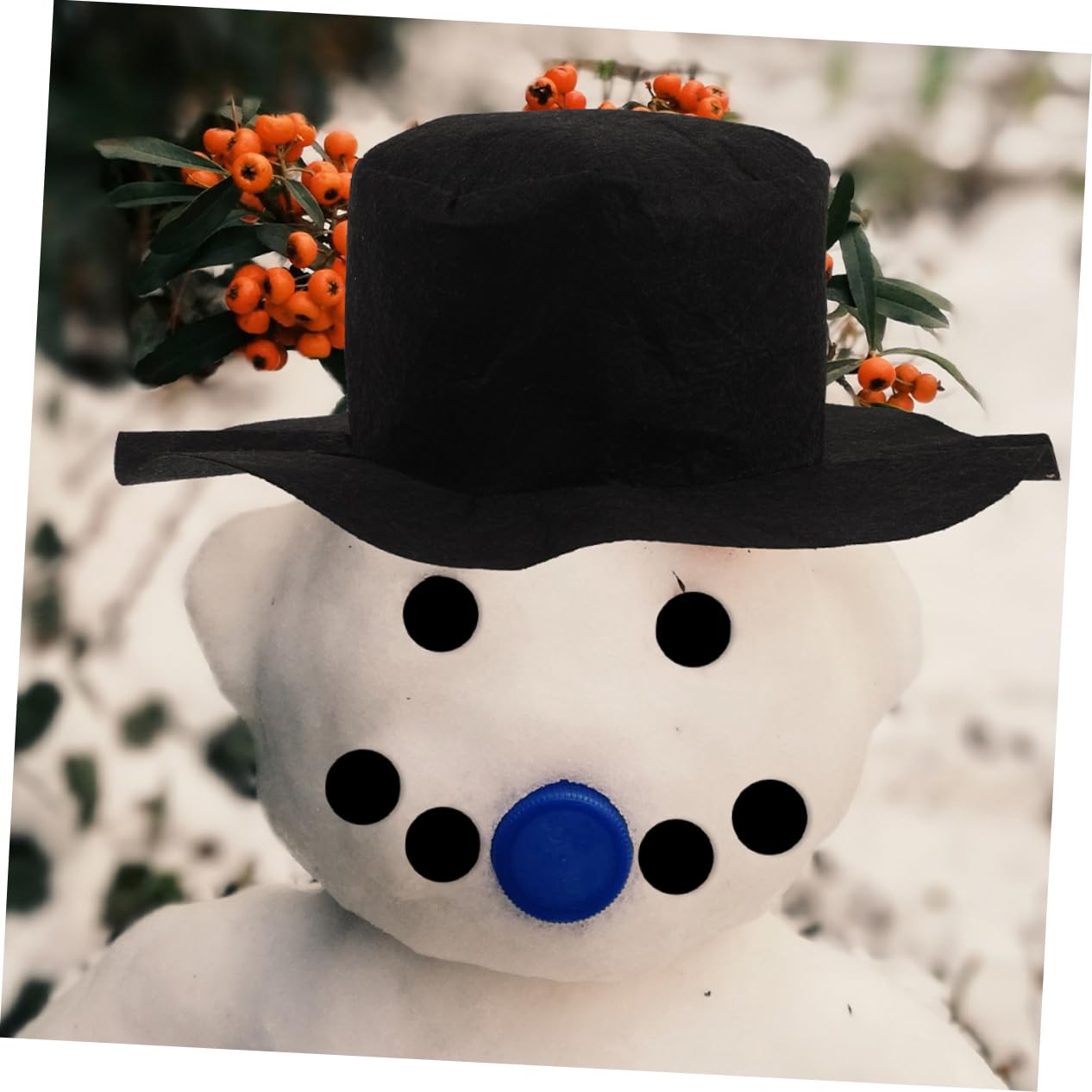 PRETYZOOM 3 Sätze Schneemann verkleiden schneemann DIY zubehör schneemann DIY Material winterdeko weihnachtsbekleidung weihnachtdeko festliches Accessoire Schneemann-Kleidungszubehör Stoff