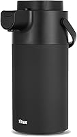 Tiken 135oz/4L Airpot Coffee Dispenser with Pump - Stainless Steel Thermal Carafe Keeps Hot 24Hrs