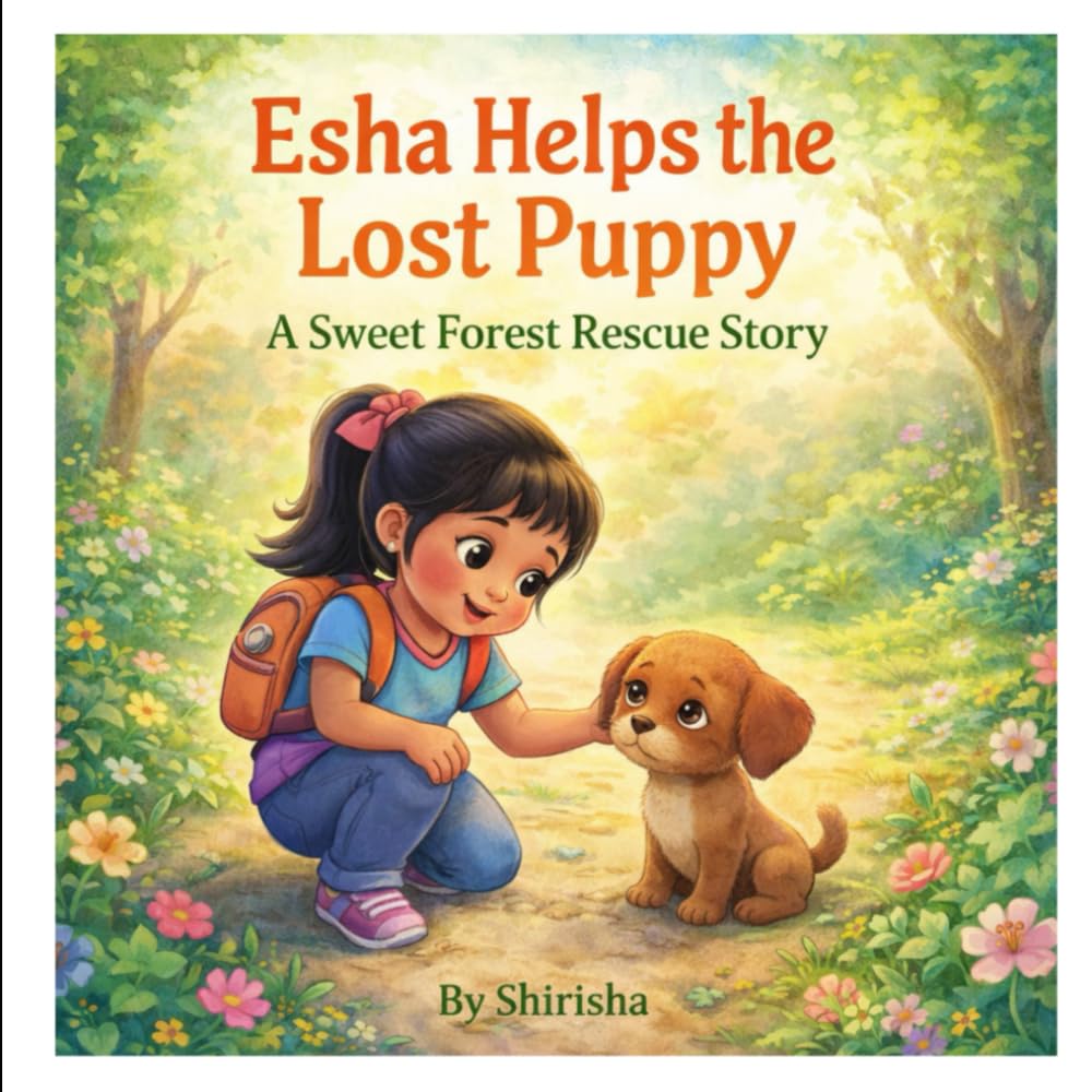 Esha Helps the Lost Puppy: A Sweet Moral Story for Kids About Kindness, Courage and Helping Others (Esha’s Moral Adventures)