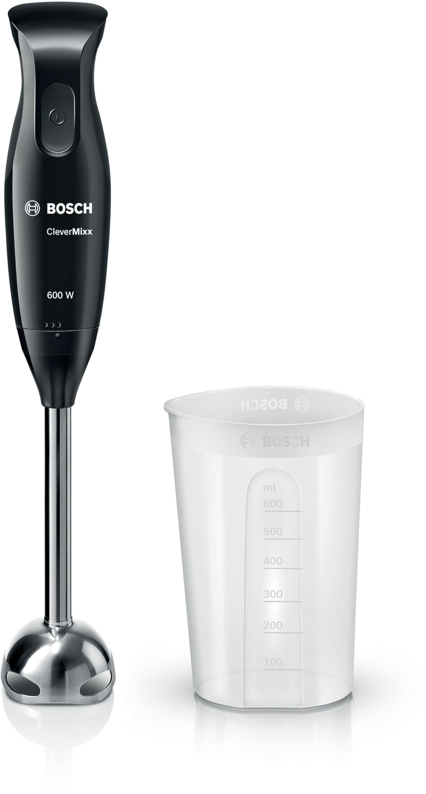 Bosch - Batidora de mano, CleverMixx, 600 W, Negro, antracita, MSM2620B