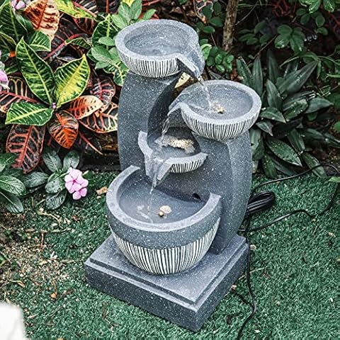 BTGGG 4-Tier Cascading Bowls Fountain Cover