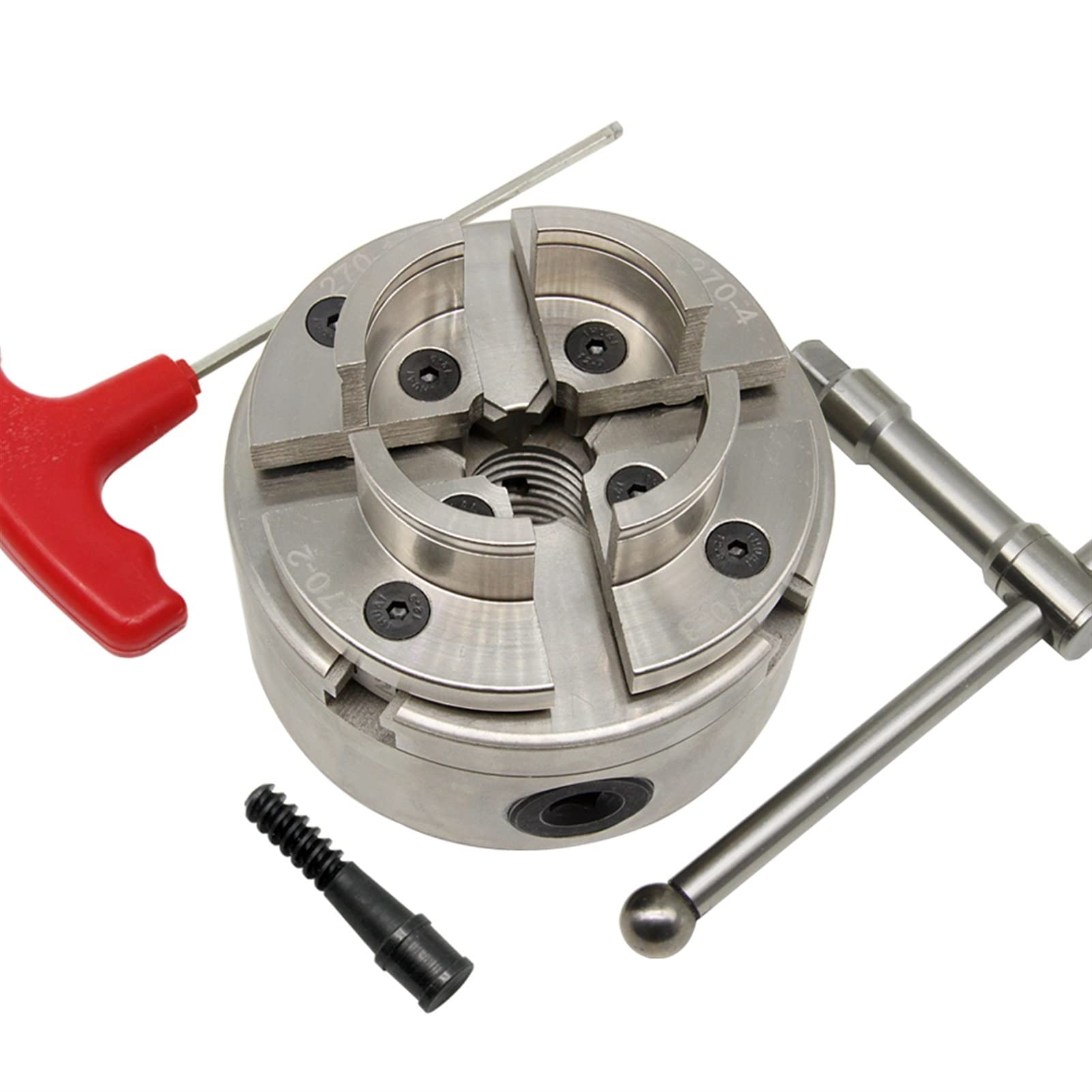 ○新品○木工旋盤用スクロール式4爪チャック100mm ○新品○木工旋盤用スクロール式4爪チャック100mm