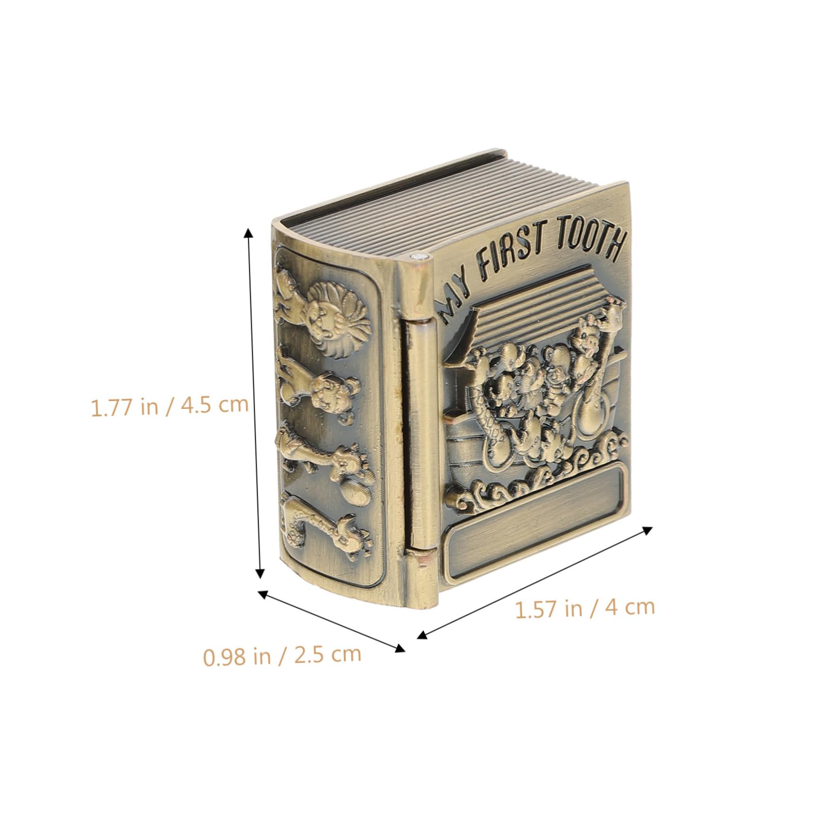 RORPOIR and Girls Curl Cases Baby First Tooth Storage Box Animal Patterns Safe for Newborns