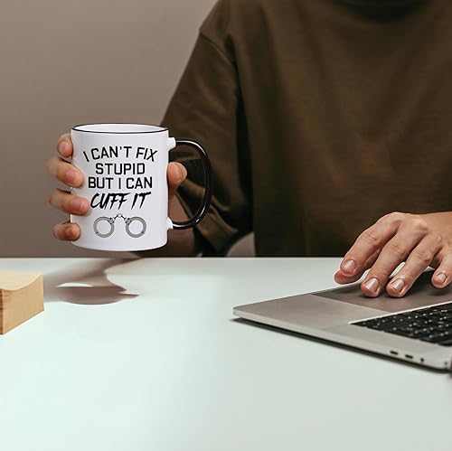 Miniatura 3 de Cabtnca Regalos de policía para hombres y mujeres, regalos de oficial de policía, taza de policía, regalos divertidos de policía para él, regalos de