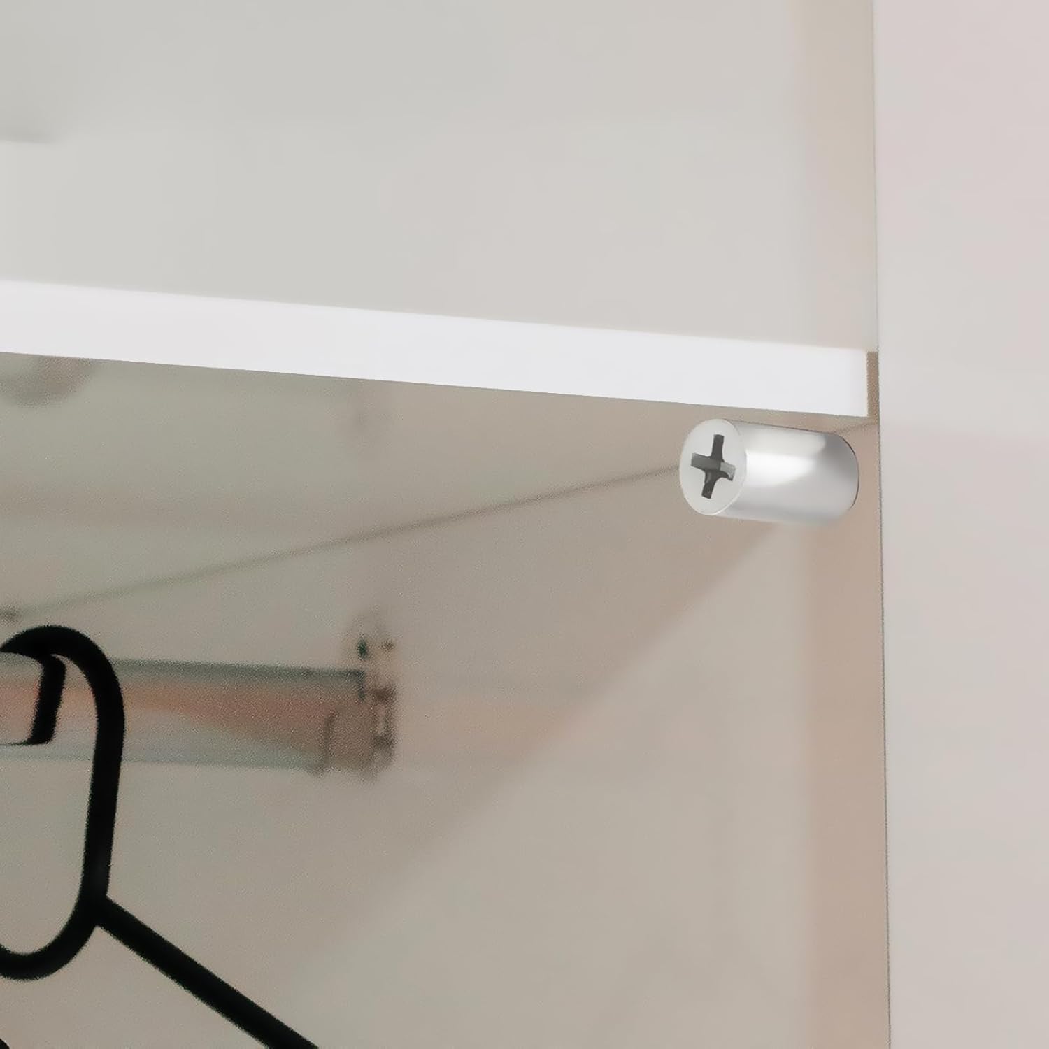 Shelf Brackets with Self-Tapping Screws, Metal Floating Shelf Support Brackets for Glass, Cabinet, Wine Rack, and Bookshelf Organization