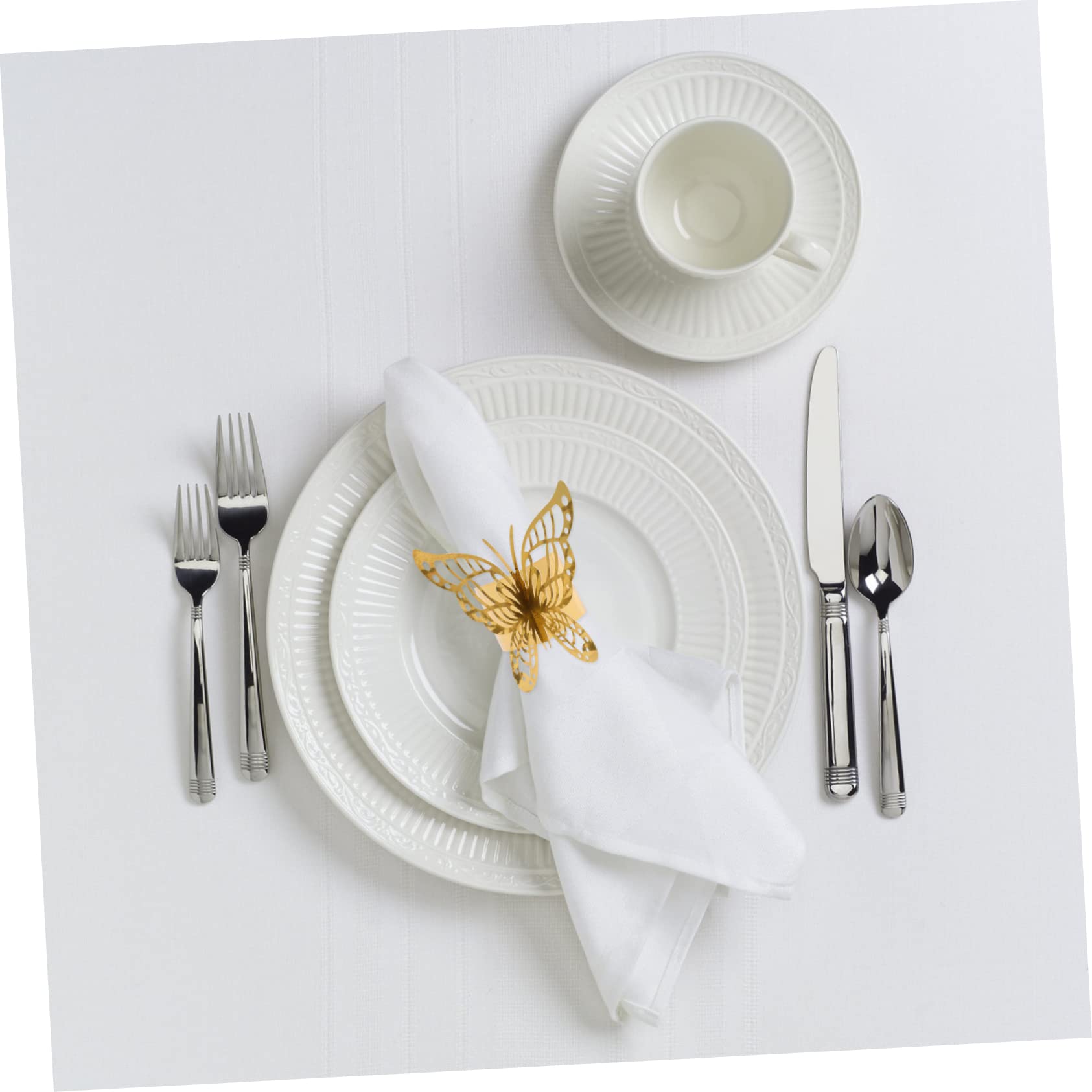 TOPBATHY 150 Pz Fibbia per tovaglioli a farfalla tovagliolo di farfalle portatovagliolo di carta fermatovagliolo natalizio natale decorazioni tavola portatovaglioli nozze squillo decorare